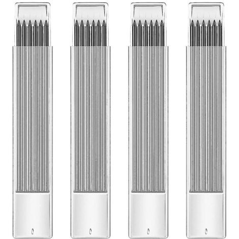 24 mines de recharge noires HB 2,8 mm compatibles avec les porte-mines de charpentier, mines durables pour porte-mines. (1/5)