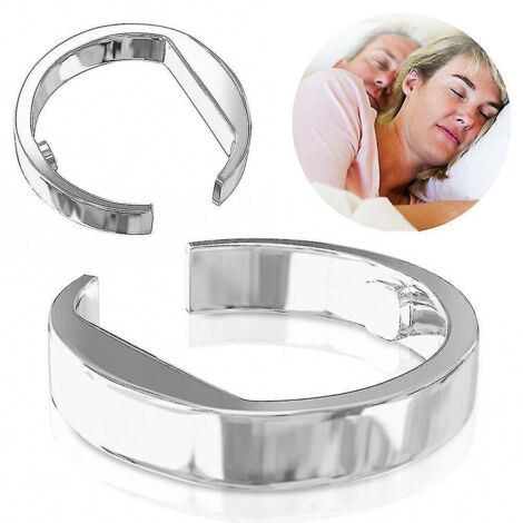 Anneau anti-ronflement par acupression, dispositif d'aide au sommeil contre l'insomnie, anneaux de traitement du sommeil, 3 tailles - Petite (1/5)