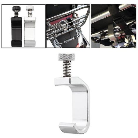 Crochet de cadre en aluminium compatible avec tous les modèles Vespa GTS 50, 125, 150, 250 et 300. (1/5)
