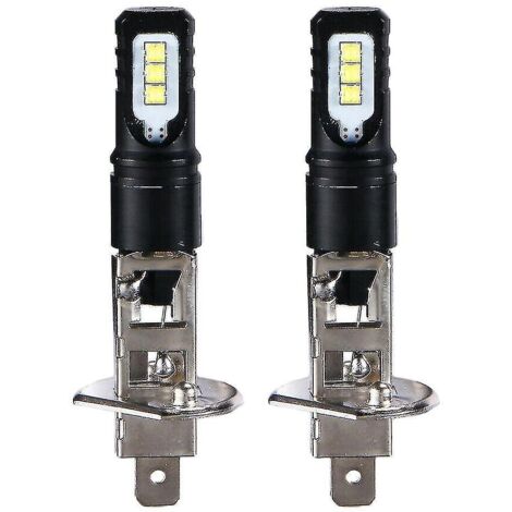 Kit de phares LED H1 6000k blanc ultra brillant 6000lm avec feux de jour (DRL) - Feux de route (1/4)