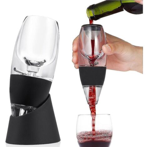 Carafe à vin portable, aérateur d'air magique, carafe à whisky rapide, accessoires de bar - (1/3)