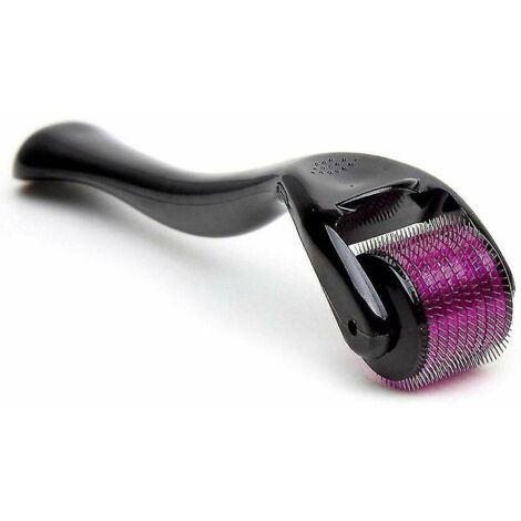 Rouleau à micro-aiguilles 0,25/0,5/1/1,5 mm pour la régénération et la croissance des poils de la barbe, outil de massage pour le soin de la peau - 1 mm (1/5)