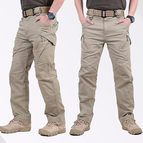 Pantalon cargo tactique pour homme, pantalon SWAT, pantalon de randonnée pour sports de plein air, pantalon multipoches, salopette d'entraînement, pantalon militaire. (1/5)