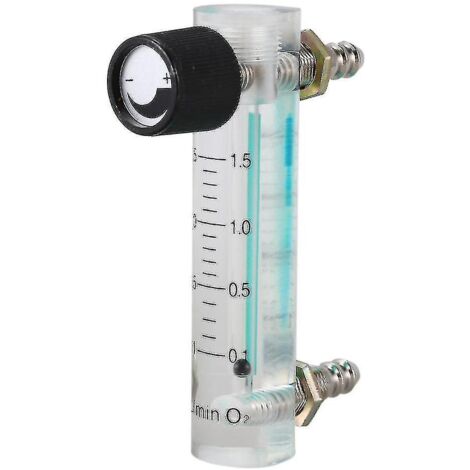 Débitmètre d'oxygène compatible avec les gaz oxygène et air (0,1-1,5 l/min, 1,5 l/min)