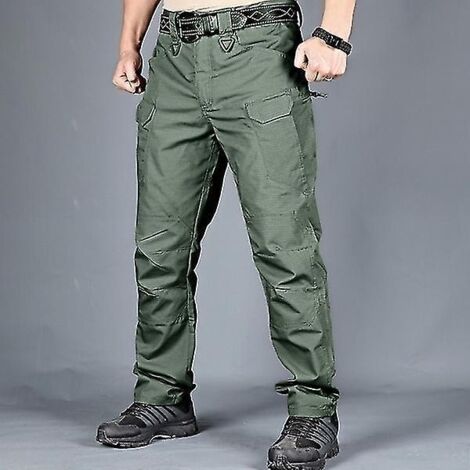 Pantalon cargo tactique pour homme, pantalon SWAT, pantalon de randonnée pour sports de plein air, pantalon multipoches, salopette d'entraînement, pantalon militaire. (1/3)