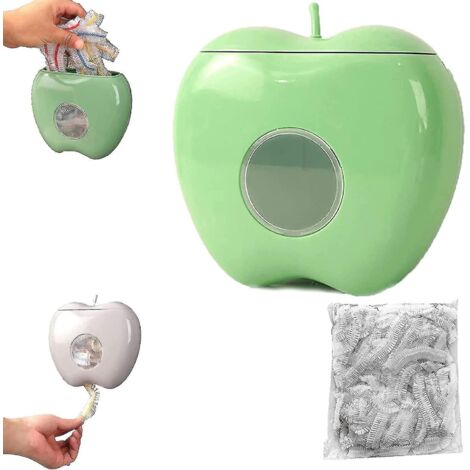 Boîte de rangement pour film étirable, distributeur de film étirable, distributeur de film étirable avec 100 sacs de film alimentaire. (1/5)