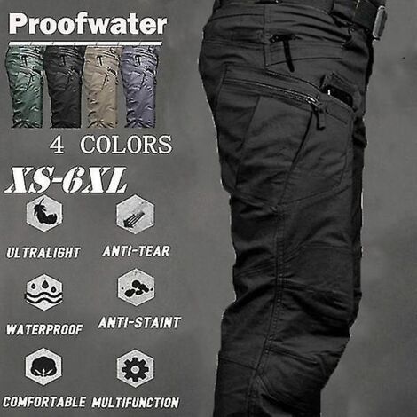 Pantalon cargo tactique pour homme, pantalon SWAT, pantalon de randonnée pour sports de plein air, pantalon multipoches, salopette d'entraînement, pantalon militaire. (1/5)