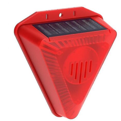 Alarme lumineuse solaire répulsive contre les sangliers, 4 modes de minuterie, aboiements de chien, coups de feu. (1/5)