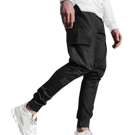 Pantalon de jogging/survêtement cargo slim fit homme - Taille L (1/3)