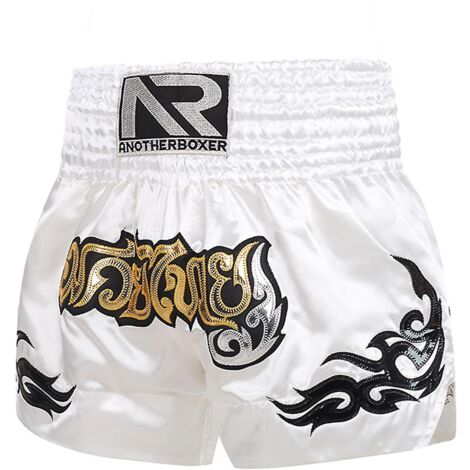 Short de boxe antifriction pour homme, idéal pour la boxe thaï et le kickboxing (taille L). (1/5)