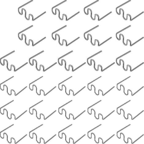 1000 agrafes ondulées en plastique pour réparation de poste à souder - Kit d'outils de soudage (1/5)