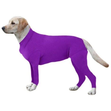 Vêtements de convalescence post-opératoires pour chiens, body, manteau extensible zippé pour chiots - Taille M (1/5)