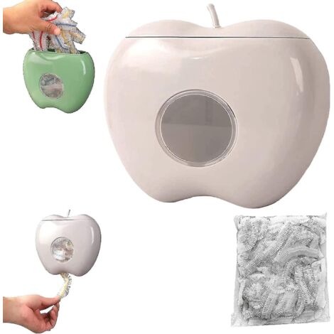 Boîte de rangement pour film étirable, distributeur de film étirable, distributeur de film étirable avec 100 sacs de film alimentaire. (1/5)