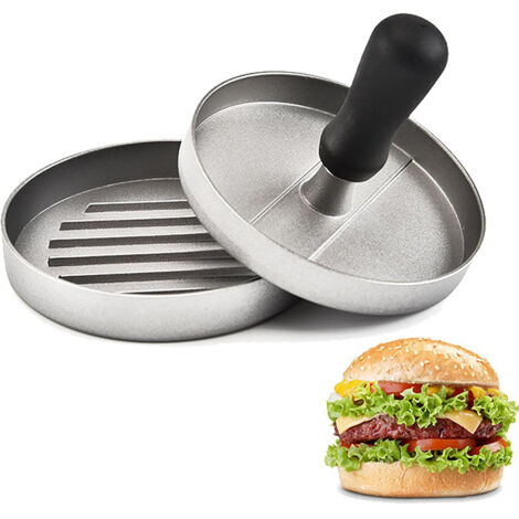 Presse à Viande pour Barbecue, Moule à Hamburgers en Acier Inoxydable de 4,6 Pouces pour Cuisine (1/5)