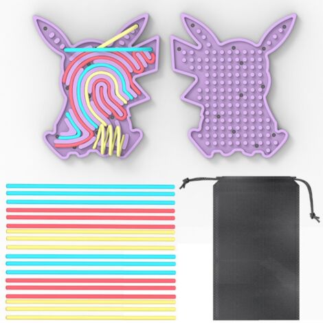 Plaque Sensorielle en Silicone, Jouet Anti-Stress Silencieux pour Enfants et Adultes, Améliore la Concentration, Cadeau Idéal, Violet (1/5)