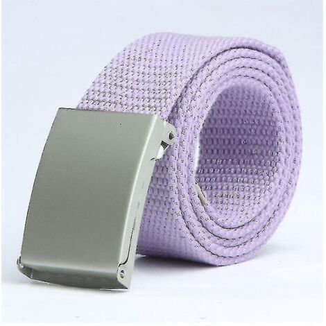 Ceinture unisexe en toile pour pantalon - 110 cm - Violet-110CM (1/5)