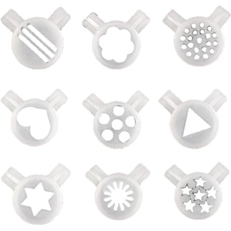 9 buses à glaçage universelles de 32 mm, faciles à nettoyer, diamètre intérieur de 29 mm, motifs variés, pièces détachées pour machines à glace et outils de bar. (1/5)