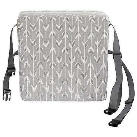 Coussin de siège léger et durable, coussin de chaise de salle à manger, rehausseur pour bébé et nourrisson (gris) - (1/4)