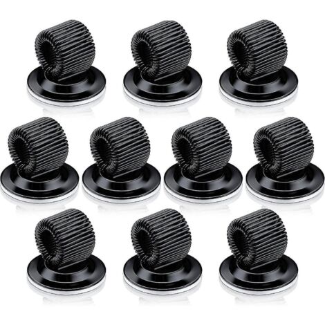 Lot de 10 porte-stylos en acier, clips auto-adhésifs avec boucle à ressort réglable pour R- (1/5)