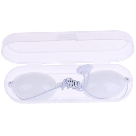 Cache-œil, lunettes de protection laser, masque de sécurité, clinique de beauté IPL, patient, blanc (1/5)