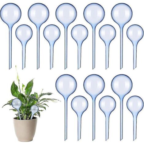 Lot de 12 globes d'arrosage automatiques pour plantes, ampoules et boules d'arrosage en PVC transparent pour l'intérieur et l'extérieur - 8 pièces - 8 pièces (1/5)