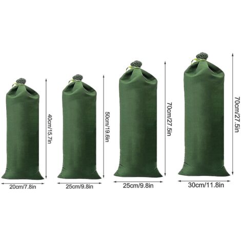 Sacs de sable réutilisables pour barrière anti-inondation, sacs de sable non tissés étanches, porte anti-inondation - 25 x 70 cm - 25 x 70 cm (1/5)