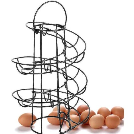 Étagère à œufs de cuisine, panier à œufs, support à œufs de canard, panier à œufs d'oie, noir (1/5)