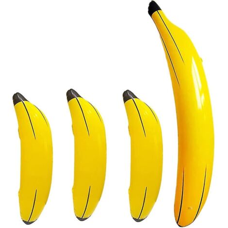Kit de 4 bananes gonflables - Accessoires de piscine en forme de fruits (1/5)