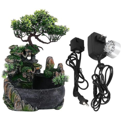 Fontaine d'intérieur Feng Shui pour la relaxation et la méditation, avec cascade intégrée. (1/5)