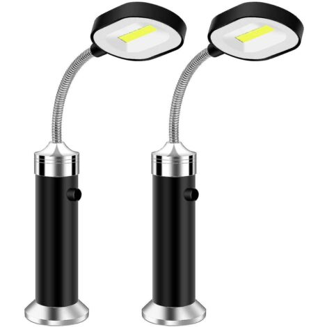 Lot de 2 lampes LED pour barbecue avec base magnétique et orientation à 360° (1/4)