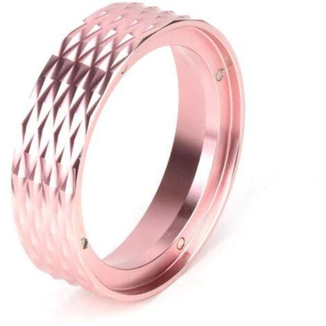 Anneau doseur magnétique anti-déversement, en alliage d'aluminium, entonnoir doseur pour expresso à café - 58 mm - Rose (1/5)