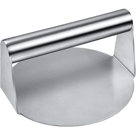 Presse à hamburgers en acier inoxydable, presse à hamburgers ronde, kit d'accessoires de plaque de cuisson professionnel compatible avec les grils à plancha, machine à hamburgers et (1/5)