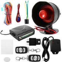 Système d'alarme voiture 12V universel avec démarrage/arrêt bouton et protection anti-vol