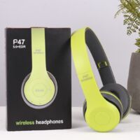Casque Anti-Bruit P47, Écouteurs Bluetooth sans Fil avec Réduction de Bruit Active (Vert)