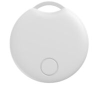 Traceur GPS pour Véhicules et Bagages - Compatible iOS, Sans Abonnement, Localisateur de Clés, Téléphone, Portefeuille, Animaux (Blanc, 1 Pièce)