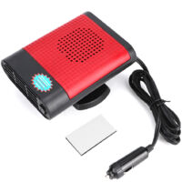 Ventilateur chauffant auto 12V 150W avec ioniseur, dégivreur pare-brise noir ou rouge
