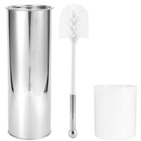 Kit de Nettoyage pour Salle de Bain avec Brosse WC en Acier Inoxydable