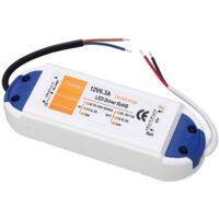Alimentation LED 72W 6.3A 12V AC90‑240V pour Ruban LED, Spot LED et Éclairage LED