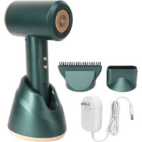 Sèche-cheveux sans fil rechargeable, 3 niveaux de vent, prise US, vert, 100-240V