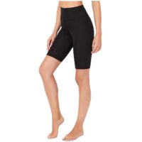 Short gainant taille haute pour femme, collant de sport - Taille L