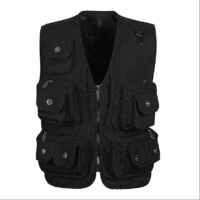 Gilet de photographie de poche, gilet de pêche de loisirs, gilet de reporter/réalisateur, gilet de chasse - XL