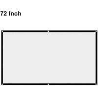 Écran de projection portable 16:9 sans pli, écran de projection blanc, écran de projection électrique HD Sc-