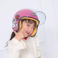 Casque de moto/scooter mignon et tendance pour enfants, garçon/fille