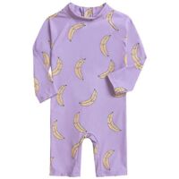 Maillot de bain une pièce enfant 2022, anti-UV, séchage rapide, combinaison de surf pour bébé garçon et fille, maillot de bain pour tout-petit 6-7 ans - violet banane-6-7Yrs