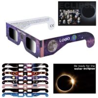 8 pièces Lunettes réfléchissantes pour éclipse solaire - ISO 12312 - Éclipse solaire totale 2026