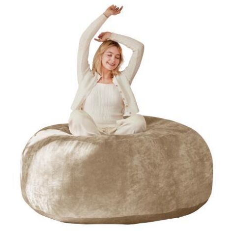 Pouf 1.8 m canapé adulte fauteuil lecture moelleux confortable chambre balcon (1/3)