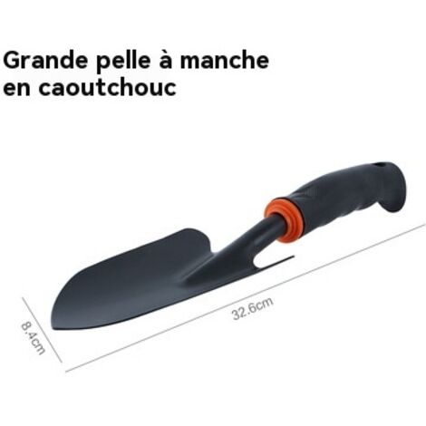 Outils de jardinage robustes grande pelle, poignée en caoutchouc antidérapante, pour planter désherber bêcher entretenir les plantes grasses, accessoires de jardin pour salon et extérieur