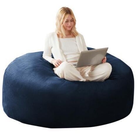 Pouf 1.8 m canapé adulte fauteuil lecture moelleux confortable chambre balcon (1/4)