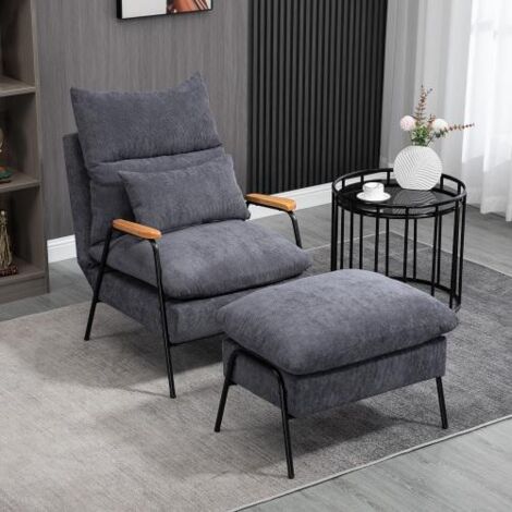 Fauteuil dossier ajustable repose pieds coussin siège réglables (1/4)