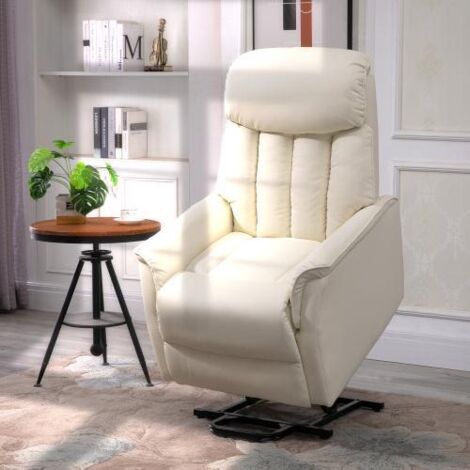 Fauteuil inclinable électrique hauteur réglable chaise TV 80x94x104cm (1/5)